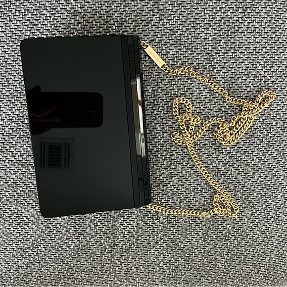 Michael Kors Black Barbara Envelope Acrylic Clutch - Picture 11 of 12